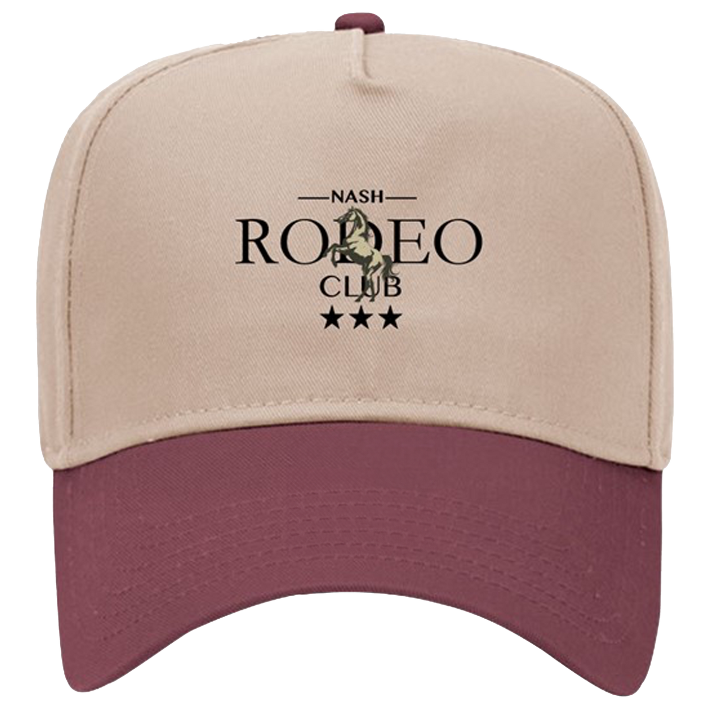 Club Hat Khaki Maroon