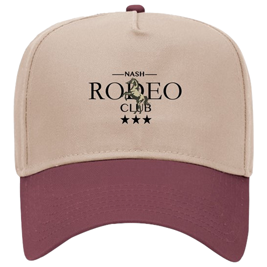 Club Hat Khaki Maroon